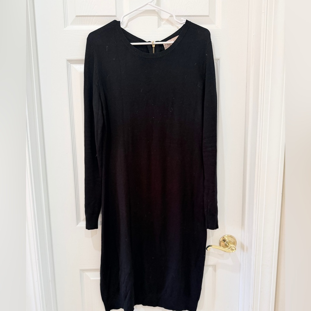 Philosophy Black Long Sleeve Sweater Dress - Picture 1 of 2